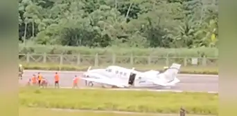 Avioneta aterriza de emergencia en Pucallpa por falla técnica y suspenden vuelos en aeropuerto