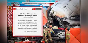 Cancillería expresó condolencias a Corea del Sur tras accidente aéreo que dejó 179 fallecidos