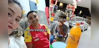 Grifero tuvo que trabajar el 31 de diciembre y su familia decidió acompañarlo: “Como sea, pero juntos”