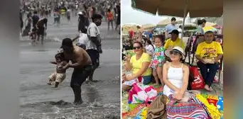 Así se vive el Año Nuevo 2025 en la playa Agua Dulce de Chorrillos: miles de visitantes hoy 1 de enero