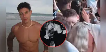¿Y Alessia Rovegno? Hugo García fue captado besando a una chica en fiesta de Año Nuevo en medio de rumores de ruptura