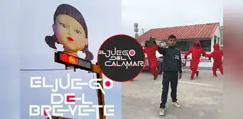 Escuela de manejo en Perú sorprende con circuito inspirado en ‘El Juego del Calamar’: “Muévete, luz verde”