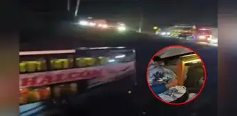 Bus interprovincial cae al río Rímac en Huarochirí, pero pasajeros salvan de morir Bus interprovincial cae al río Rímac en Huarochirí, pero pasajeros salvan de morir
