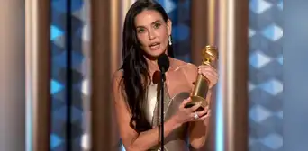 Demi Moore y su potente discurso tras ser premiada en los Globos de Oro 2025: “Llevo 45 años en esto y es la primera vez que gano”