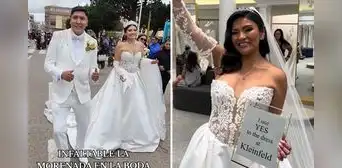 Novia jualiqueña viajó a Nueva York para comprar su vestido en famosa boutique Kleinfeld: “Pagas $100 por la cita”