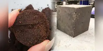 Científicos descubren que los residuos de café molido pueden utilizarse como cemento de construcción