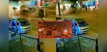 Retroexcavadora pierde el control a gran velocidad en Jicamarca: grupo de personas salvó de morir Retroexcavadora pierde el control a gran velocidad en Jicamarca: grupo de personas salvó de morir
