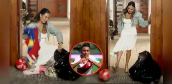 ¿Son de Cueva? Pamela López estrena videoclip y sorprende al tirar a la basura camisetas y chimpunes: "Que se vaya con la otra" ¿Son de Cueva? Pamela López estrena videoclip y sorprende al tirar a la basura camisetas y chimpunes: "Que se vaya con la otra"