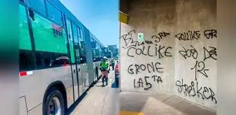 Barristas atacan las estaciones Chimpu Ocllo y Naranjal del Metropolitano: lanzaron piedras a buses con pasajeros