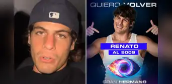 Renato Rossini Jr. buscará volver a 'Gran hermano' tras polémica eliminación: "Gracias por el apoyo"