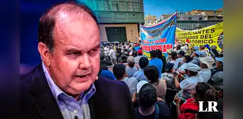Comerciantes protestan contra López Aliaga ante 'desalojo': piden negociar plan de recuperación del Centro Histórico Comerciantes protestan contra López Aliaga ante 'desalojo': piden negociar plan de recuperación del Centro Histórico