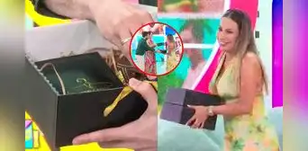 Pamela López sorprende a Rodrigo González y Gigi Mitre EN VIVO al lanzar su emprendimiento: "24 kilates de oro"