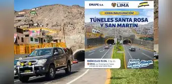 Municipalidad de Lima anuncia “inauguración” de túneles que ya operan desde hace 9 años