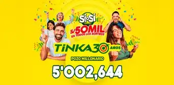 Resultados de La Tinka HOY, miércoles 15 de enero: números ganadores, premios y el Pozo Millonario