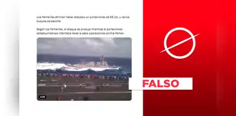 Este video no expone un ataque yemení a portaviones y buques escoltas de Estados Unidos