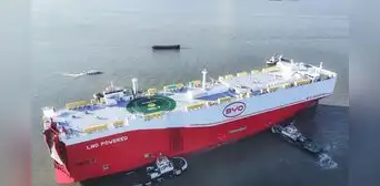 China presenta el barco de carga más grande y ecológico del mundo: podrá transportar hasta 9.200 autos eléctricos