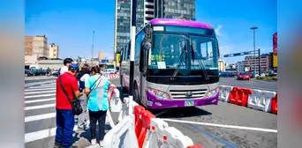 ATU reubica paraderos del Corredor Morado en la Plaza Miguel Grau para reducir tiempos de viaje
