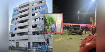 Atentado en Trujillo: cámaras captaron el preciso momento de la explosión frente a la Fiscalía Atentado en Trujillo: cámaras captaron el preciso momento de la explosión frente a la Fiscalía