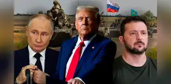 Trump arremete contra Putin por no lograr acuerdo de paz con Ucrania y lo acusa de estar "destruyendo a Rusia"