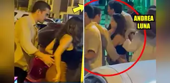 Andrea Luna es ampayada en cariñosas actitudes con actor Diego Bronstein en discoteca del sur