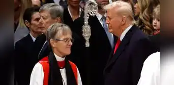 Mariann Budde pide compasión a Trump hacia la comunidad LGTBI e inmigrantes en Estados Unidos Mariann Budde pide compasión a Trump hacia la comunidad LGTBI e inmigrantes en Estados Unidos