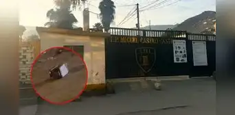 “Vamos a volar el penal”: la aterradora nota extorsiva en la puerta principal del penal 'Castro Castro' “Vamos a volar el penal”: la aterradora nota extorsiva en la puerta principal del penal 'Castro Castro'