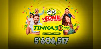 Resultados de La Tinka de este miércoles 22 de enero: números ganadores, premios y el Pozo Millonario