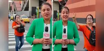 Peruana interrumpe a reportera de PBO en vivo con una broma inesperada: “Fría de frías”