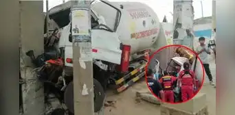 Camión de gas impacta contra vivienda en Lurigancho-Chosica: dos personas quedaron atrapadas Camión de gas impacta contra vivienda en Lurigancho-Chosica: dos personas quedaron atrapadas