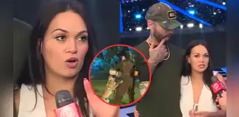 Angie Arizaga hizo fuerte reclamo a Peter Fajardo por reto extremo a Jota Benz: "Escúchame, tenemos un hijo"