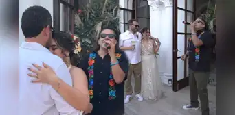 Mauricio Mesones cantó 'La cumbia del amor' en la boda de Giacomo Bocchio y Brenda Dávila: "Cumplió su promesa" Mauricio Mesones cantó 'La cumbia del amor' en la boda de Giacomo Bocchio y Brenda Dávila: "Cumplió su promesa"
