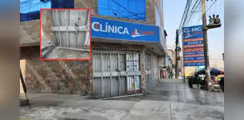 Detonan dinamita en una clínica frente al hospital de Huaycán en Ate: local sería víctima de extorsión Detonan dinamita en una clínica frente al hospital de Huaycán en Ate: local sería víctima de extorsión
