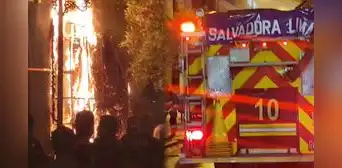 Incendio en edificio Giacoletti, en av. Colmena: seis unidades de bomberos controlaron el siniestro en tiempo récord
