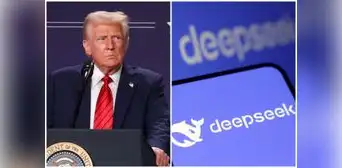 Trump advierte que éxito de la IA china DeepSeek es "un llamado de atención" para empresas de EE. UU.: "Debemos competir" Trump advierte que éxito de la IA china DeepSeek es "un llamado de atención" para empresas de EE. UU.: "Debemos competir"