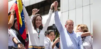 María Corina Machado pide a venezolanos en Perú acompañar Edmundo González en Lima: "Juntos hasta el final" María Corina Machado pide a venezolanos en Perú acompañar Edmundo González en Lima: "Juntos hasta el final"