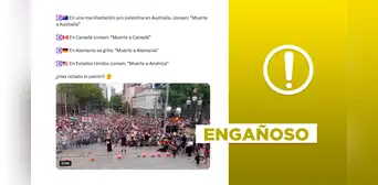 Este video no muestra una manifestación pro Palestina en Australia en enero de 2025