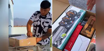 Peruano compró caja misteriosa en Internet por S/100 y se lleva sorpresa: "Saldría para negocio" Peruano compró caja misteriosa en Internet por S/100 y se lleva sorpresa: "Saldría para negocio"