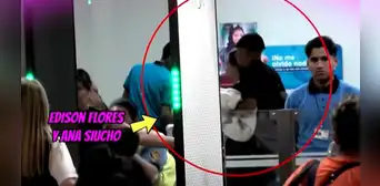 Edison Flores y Ana Siucho son captados saliendo del país en medio de rumores de reconciliación: "Ya no regresamos"