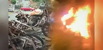Queman motos y camioneta de hinchas de Alianza Lima en La Victoria: fuego destruye vehículos Queman motos y camioneta de hinchas de Alianza Lima en La Victoria: fuego destruye vehículos