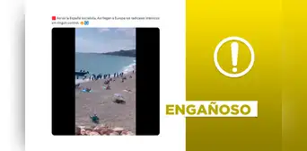 Este video no muestra el desembarco de "islamistas radicales" en una playa de España Este video no muestra el desembarco de "islamistas radicales" en una playa de España