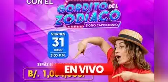 Lotería EN VIVO Gordito del Zodiaco HOY, 31 de enero: mira aquí los resultados de la Lotería Nacional de Panamá vía Telemetro