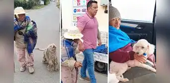 Tiktoker conmueve al ayudar a una adulta mayor y su fiel perrito: "Eres un verdadero influencer" Tiktoker conmueve al ayudar a una adulta mayor y su fiel perrito: "Eres un verdadero influencer"