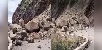 Caída de rocas bloquea carretera en Huancavelica y deja varados a conductores rumbo a Huancayo y Ayacucho