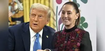 Claudia Sheinbaum anuncia que Trump suspendió por un mes los aranceles de Estados Unidos a México