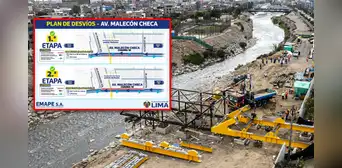 San Juan de Lurigancho: plan de desvíos en avenida Malecón Checa desde el 3 de febrero por obras de la MML San Juan de Lurigancho: plan de desvíos en avenida Malecón Checa desde el 3 de febrero por obras de la MML