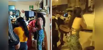 Peruana recibió 2 mariachis en su cumpleaños y su familia quedó en shock: “¿A cuál grabo?”