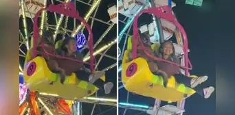 Mujer disfrutó de juego mecánico junto a su perro y emotiva escena es viral: “Va superfeliz”