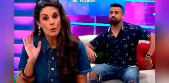 Rebeca Escribens encara a reportero por gesto en pleno programa en vivo: "¡No me hagas así, sonsonazo!"