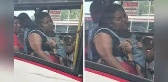 Pasajera enternece al quedarse dormida junto a su perrito en bus de Perú: “La maternidad cansa”