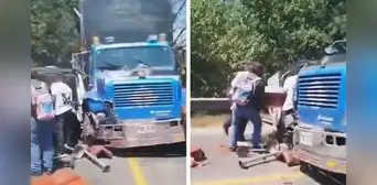 "Ni en la muerte hay paz": carroza fúnebre choca con camión y el ataúd sale disparado